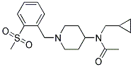 N-(CYCLOPROPYLMETHYL)-N-(1-[2-(METHYLSULFONYL)BENZYL]PIPERIDIN-4-YL)ACETAMIDE 结构式