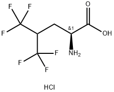 (S)-5,5,5,5',5',5'-HEXAFLUOROLEUCINE HYDROCHLORIDE 结构式