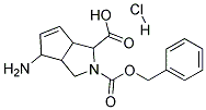 4-AMINO-HEXAHYDRO-CYCLOPENTA[C]PYRROLE-1,2-DICARBOXYLIC ACID 2-BENZYL ESTER HYDROCHLORIDE 结构式