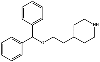 4-(2-BENZHYDRYLOXY-ETHYL)-PIPERIDINE 结构式