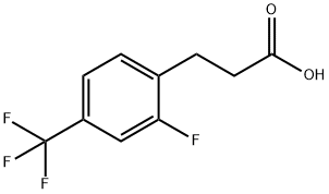 3-[2-氟-4-(三氟甲基)苯基]丙酸 结构式