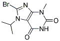 8-BROMO-7-ISOPROPYL-3-METHYL-3,7-DIHYDRO-PURINE-2,6-DIONE 结构式