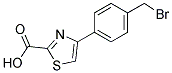 4-(4-BROMOMETHYL-PHENYL)-THIAZOLE-2-CARBOXYLIC ACID 结构式