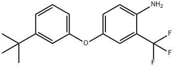 4-[3-(TERT-BUTYL)PHENOXY]-2-(TRIFLUOROMETHYL)-PHENYLAMINE 结构式