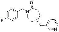 4-(4-FLUOROBENZYL)-1-(PYRIDIN-3-YLMETHYL)-1,4-DIAZEPAN-5-ONE 结构式