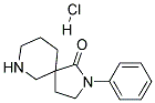 2-PHENYL-2,7-DIAZASPIRO[4.5]DECAN-1-ONE HYDROCHLORIDE 结构式