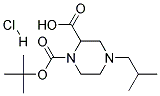 4-ISOBUTYL-PIPERAZINE-1,2-DICARBOXYLIC ACID 1-TERT-BUTYL ESTER HYDROCHLORIDE 结构式