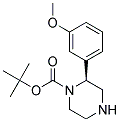 (S)-2-(3-METHOXY-PHENYL)-PIPERAZINE-1-CARBOXYLIC ACID TERT-BUTYL ESTER 结构式