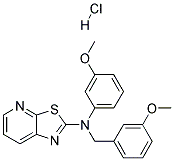 N-(3-METHOXYBENZYL)-N-(3-METHOXYPHENYL)[1,3]THIAZOLO[5,4-B]PYRIDIN-2-AMINE HYDROCHLORIDE 结构式