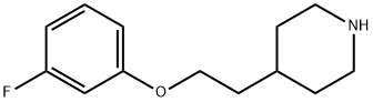 4-[2-(3-FLUOROPHENOXY)ETHYL]PIPERIDINE 结构式