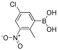 5-Chloro-2-methyl-3-nitrophenylboronic acid 结构式
