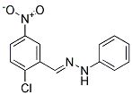 N-(2-CHLORO-5-NITRO-BENZYLIDENE)-N'-PHENYL-HYDRAZINE 结构式