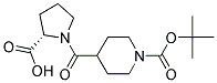 4-((S)-2-CARBOXY-PYRROLIDINE-1-CARBONYL)-PIPERIDINE-1-CARBOXYLIC ACID TERT-BUTYL ESTER 结构式