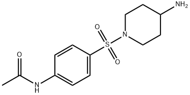 N-[4-[(4-AMINOPIPERIDIN-1-YL)SULFONYL]PHENYL]ACETAMIDE 结构式