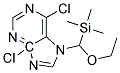 N-TRIMETHYLSILYL ETHOXY METHYL-4,6-DICHLORO PURINE 结构式