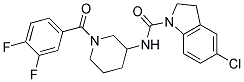 5-Chloro-N-[1-(3,4-difluorobenzoyl)piperidin-3-yl]indoline-1-carboxamide 结构式