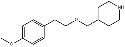 4-([(4-METHOXYPHENETHYL)OXY]METHYL)PIPERIDINE 结构式