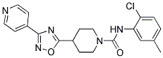 N-(2-CHLORO-5-METHYLPHENYL)-4-(3-PYRIDIN-4-YL-1,2,4-OXADIAZOL-5-YL)PIPERIDINE-1-CARBOXAMIDE 结构式