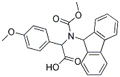 [(9H-FLUOREN-9-YLMETHOXYCARBONYLAMINO)]-(4-METHOXY-PHENYL)-ACETIC ACID 结构式