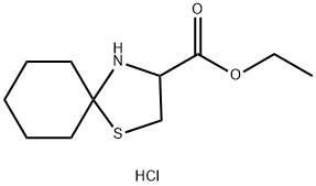 3-(ETHOXYCARBONYL)-1-THIA-4-AZONIASPIRO[4.5]DECANE CHLORIDE 结构式