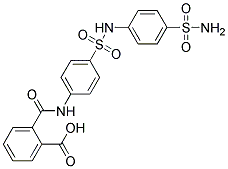 N-[4-(4-SULFAMOYL-PHENYLSULFAMOYL)-PHENYL]-PHTHALAMIC ACID 结构式