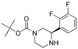 (R)-3-(2,3-DIFLUORO-PHENYL)-PIPERAZINE-1-CARBOXYLIC ACID TERT-BUTYL ESTER 结构式