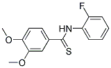 N-(2-Fluoro-phenyl)-3,4-dimethoxy-thiobenzamide 结构式