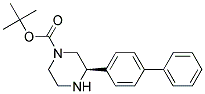 (R)-3-BIPHENYL-4-YL-PIPERAZINE-1-CARBOXYLIC ACID TERT-BUTYL ESTER 结构式
