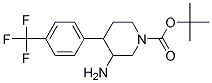 TERT-BUTYL 3-AMINO-4-(4-(TRIFLUOROMETHYL)PHENYL)PIPERIDINE-1-CARBOXYLATE 结构式