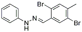 N-(2,5-DIBROMO-4-METHYL-BENZYLIDENE)-N'-PHENYL-HYDRAZINE 结构式