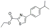 4-(4-ISOPROPYL-PHENYL)-THIAZOLE-2-CARBOXYLIC ACID ETHYL ESTER 结构式