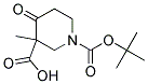 4-OXO-PIPERIDINE-1,3-DICARBOXYLIC ACID 1-TERT-BUTYL ESTER 3-METHYL ESTER 结构式