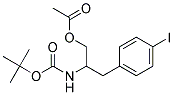 ACETIC ACID 2-TERT-BUTOXYCARBONYLAMINO-3-(4-IODO-PHENYL)-PROPYL ESTER 结构式
