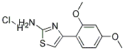 4-(2,4-DIMETHOXYPHENYL)-1,3-THIAZOL-2-AMINE HYDROCHLORIDE 结构式