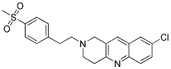 8-CHLORO-2-(2-[4-(METHYLSULFONYL)PHENYL]ETHYL)-1,2,3,4-TETRAHYDROBENZO[B]-1,6-NAPHTHYRIDINE 结构式