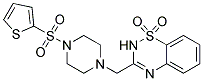 3-([4-(2-THIENYLSULFONYL)PIPERAZIN-1-YL]METHYL)-2H-1,2,4-BENZOTHIADIAZINE 1,1-DIOXIDE 结构式