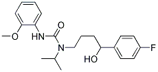 N-[4-(4-FLUOROPHENYL)-4-HYDROXYBUTYL]-N-ISOPROPYL-N'-(2-METHOXYPHENYL)UREA 结构式