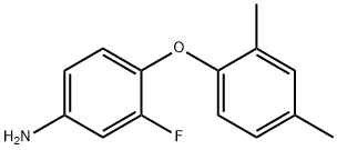 4-(2,4-DIMETHYLPHENOXY)-3-FLUOROANILINE 结构式