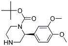 (S)-2-(3,4-DIMETHOXY-PHENYL)-PIPERAZINE-1-CARBOXYLIC ACID TERT-BUTYL ESTER 结构式