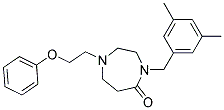 4-(3,5-DIMETHYLBENZYL)-1-(2-PHENOXYETHYL)-1,4-DIAZEPAN-5-ONE 结构式