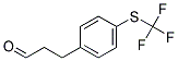 3-(4-TRIFLUOROMETHYLSULFANYL-PHENYL)-PROPIONALDEHYDE 结构式