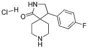 4-(4-FLUOROPHENYL)-2,8-DIAZASPIRO[4.5]DECAN-1-ONE HYDROCHLORIDE 结构式