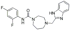 4-(1H-BENZIMIDAZOL-2-YLMETHYL)-N-(2,4-DIFLUOROPHENYL)-1,4-DIAZEPANE-1-CARBOXAMIDE 结构式
