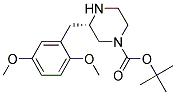 (S)-3-(2,5-DIMETHOXY-BENZYL)-PIPERAZINE-1-CARBOXYLIC ACID TERT-BUTYL ESTER 结构式