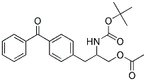 ACETIC ACID 3-(4-BENZOYL-PHENYL)-2-TERT-BUTOXYCARBONYLAMINO-PROPYL ESTER 结构式