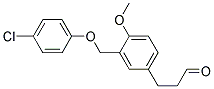 3-[3-(4-CHLORO-PHENOXYMETHYL)-4-METHOXY-PHENYL]-PROPIONALDEHYDE 结构式