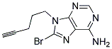 8-BROMO-9-PENT-4-YNYL-9H-PURIN-6-YLAMINE 结构式