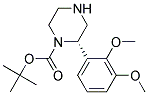 (S)-2-(2,3-DIMETHOXY-PHENYL)-PIPERAZINE-1-CARBOXYLIC ACID TERT-BUTYL ESTER 结构式