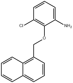 3-CHLORO-2-(1-NAPHTHYLMETHOXY)ANILINE 结构式