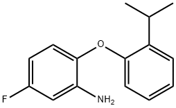 5-FLUORO-2-(2-ISOPROPYLPHENOXY)ANILINE 结构式